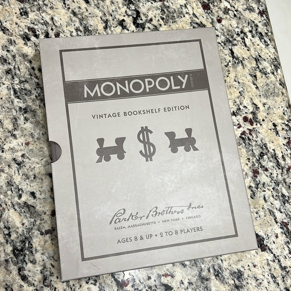 Vintage bookshelf edition monopoly